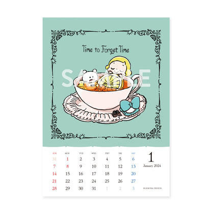 【予約受付】2024年1月始まりカレンダー【11月下旬発送】 - レモン＆シュガー