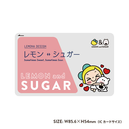 ICカードサイズステッカー - レモン＆シュガー