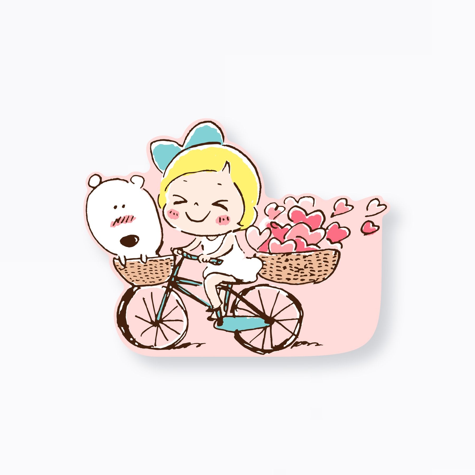 ダイカットカード　自転車 - レモン＆シュガー