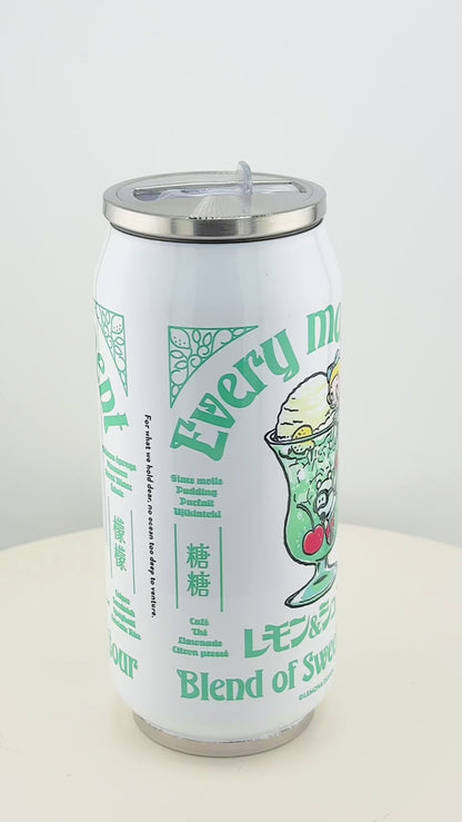 ストロー付き缶タンブラー