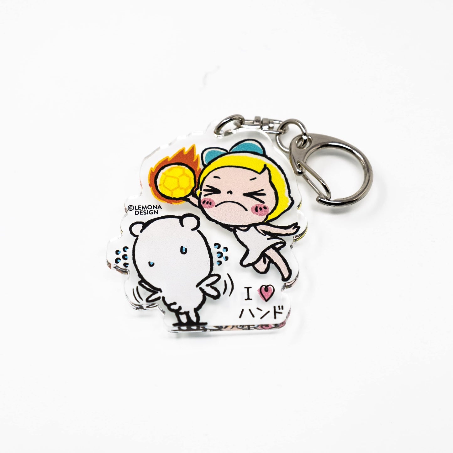キーホルダー　ハンドボール - レモン＆シュガー