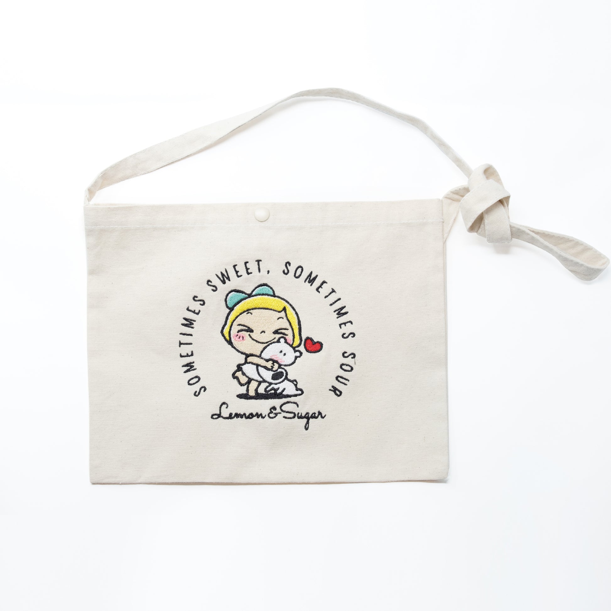 刺繍サコッシュ　ハグ - レモン＆シュガー