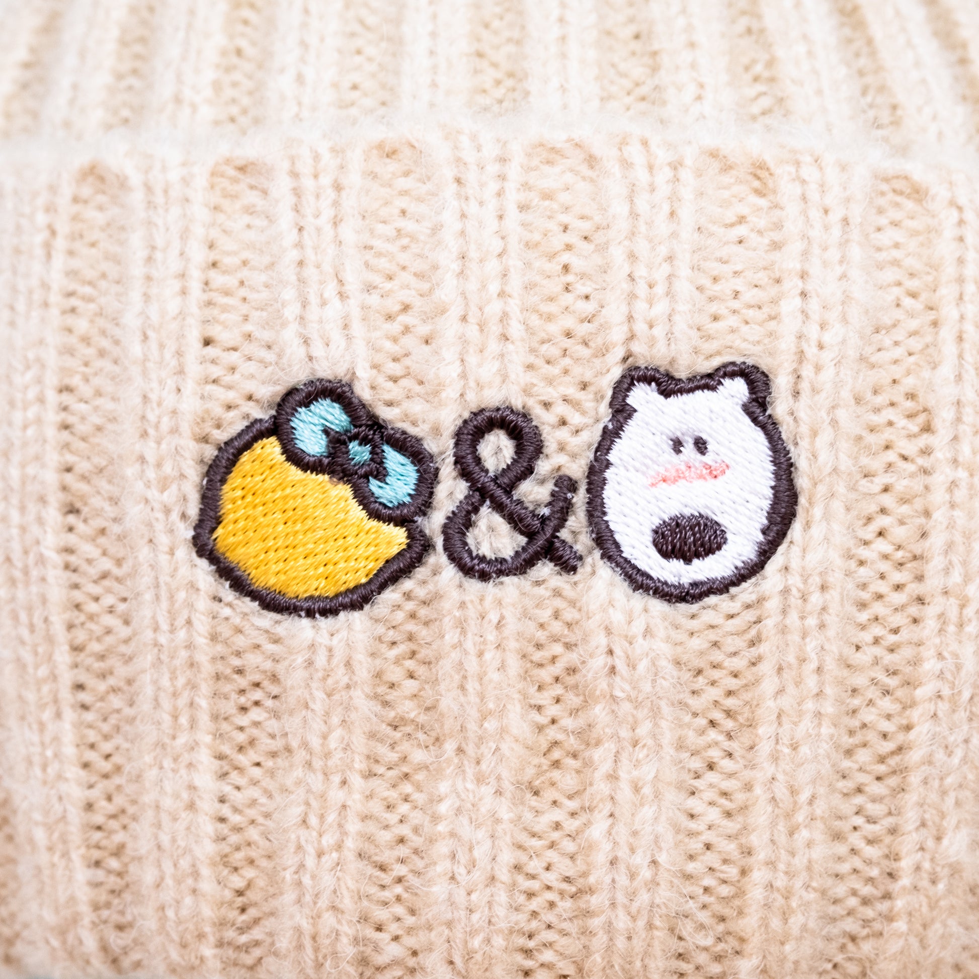 ロゴ刺繍ニットキャップ - レモン＆シュガー