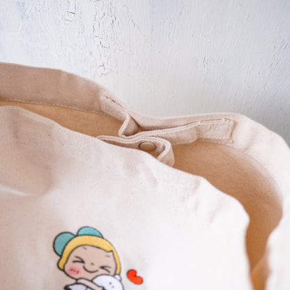 刺繍ワンショルダーバッグ（HUG） - レモン＆シュガー
