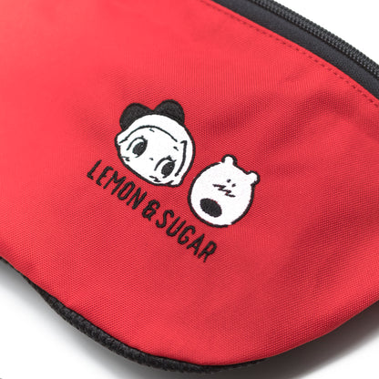 ワンポイント刺繍ボディバッグ - レモン＆シュガー