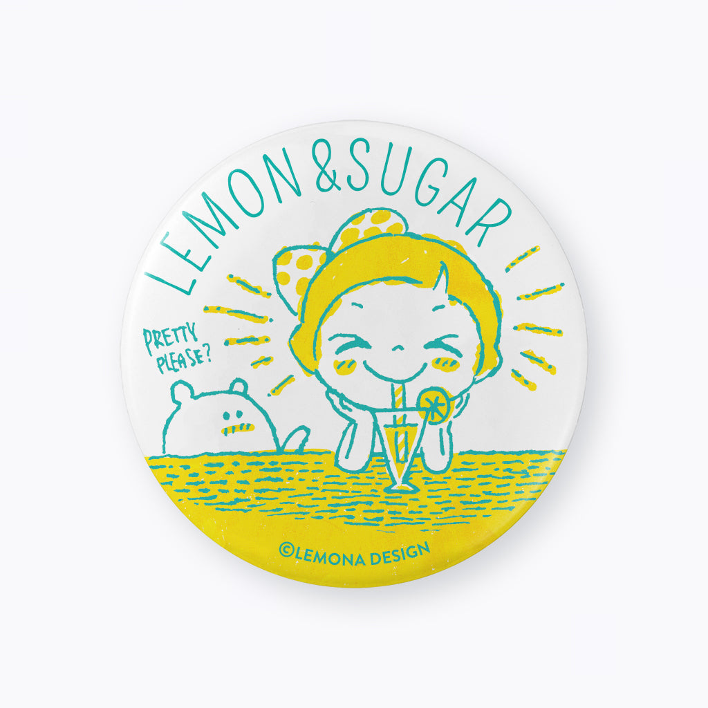 缶バッジ　レモネード - レモン＆シュガー